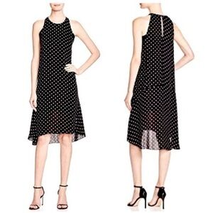 Theory Adlerdale Black/White Polka Dot Silk Dress 4